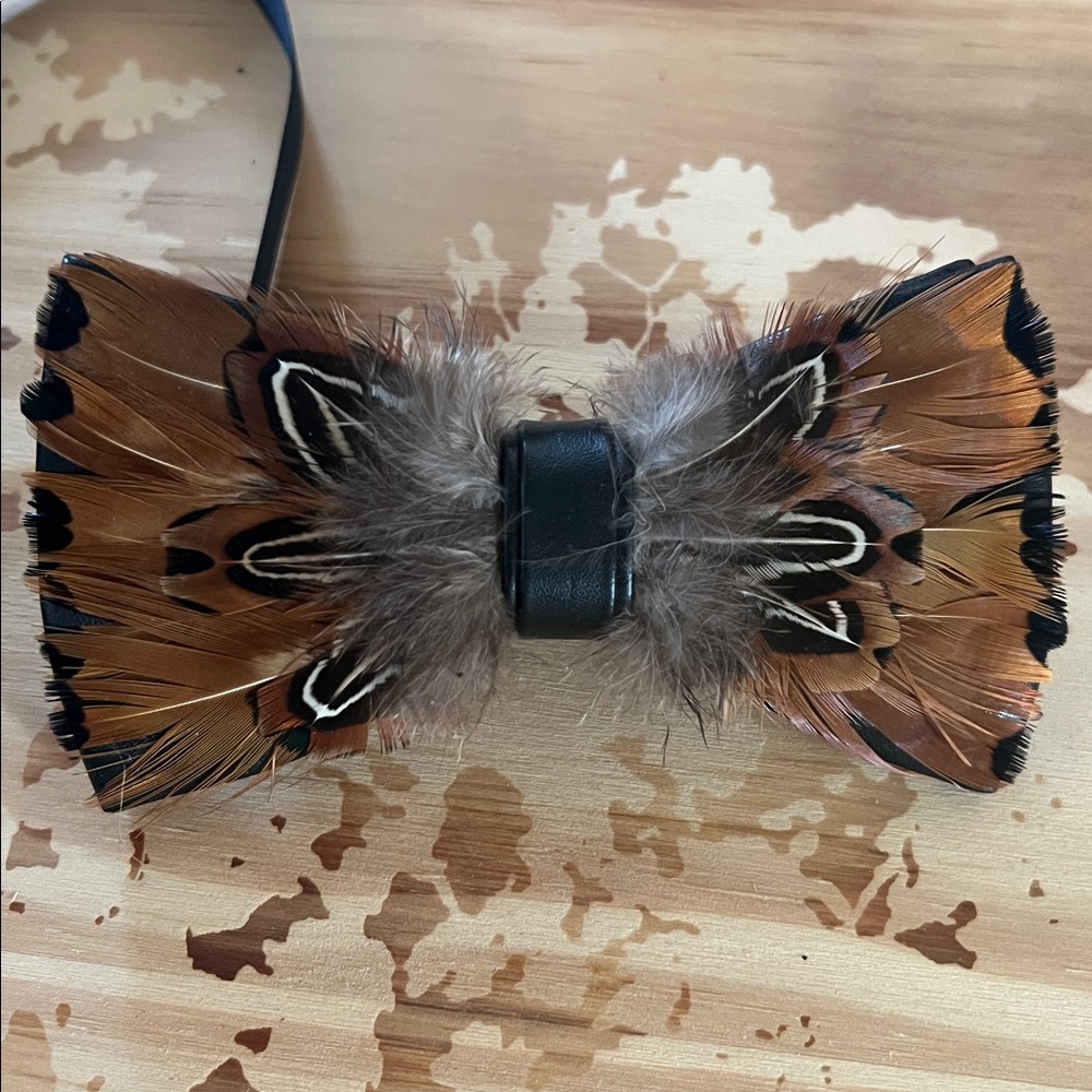 Feather Bow tie